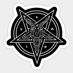 Satanic Baphomet Occult T-Shirt Sticker